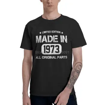 Tehty Vuonna 1973 Vintage T-Paidat Miesten Lyhythihainen Puuvilla T-paita 48-vuotiaana T-paita Topit Uutuus t-Paita, Lahja