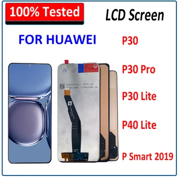 100% Testattu LCD-Näyttö Huawei P30 Pro / P30 P40 Lite / S Smart-2019 Lcd-Näyttö Kosketusnäyttö Digitizer Kokoaminen Korvaaminen