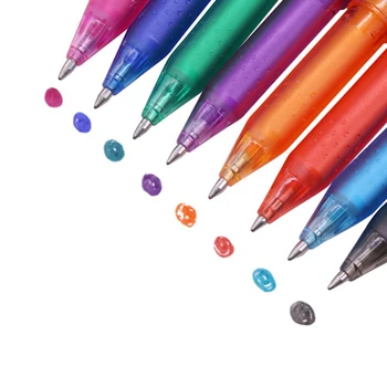 16 Kpl Geeli kynällä office koulun taikuutta pyyhittävä kynä täyttö 0,5 mm napa-kynä sekoitettu väri mustetta koulu, opiskelija, toimisto paperi-kynä lahja