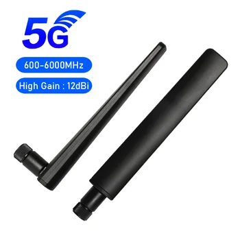 1kpl 3G 4G 5G Antenni High Gain 12dBi 600-6000MHz SMA Uros Langaton verkkokortti Wifi-Reitittimen Signaalin Tehosterokotus