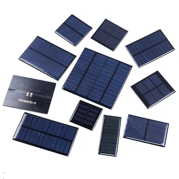 1KPL aurinkopaneeli 1V 1,5 V 2V 3V 5V-5.5 V-6V 12V Mini Aurinko-Järjestelmä DIY Akun matkapuhelin Laturit Kannettava aurinkokenno