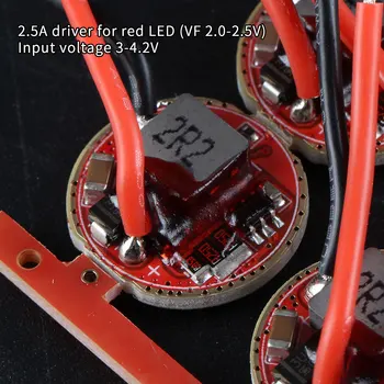 2.5 ohjaimen punainen valo (VF 2.0-2.5 V) ,syöttöjännite 3-4.2 V,KR CSLNM1.23 SST-20-TOHTORI