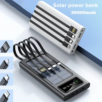 20000mah Solar Power Bank 2USB Porttia Kannettava Ulkoinen Akku Laturi Taskulamppu iPhone 14 xiaomi M Powerbank Lataus