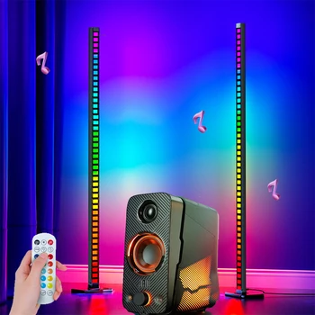 2023 UUSI 1,2 M Led Floor Valo RGB-Älykäs Rytmi Valo Baari Remote APP Musiikki Valvonta-Led Bar Valo 45LED ääniohjaus Lamppu Puolue