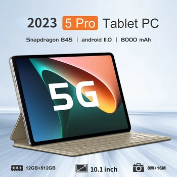 2023 Uusi Global Alkuperäinen Versio Tablet Android 11.0 HD 4K-Näyttö 8000mAh 12GB+512GB-Tabletit Dual SIM-Kortin 5G Wifi-tabletti