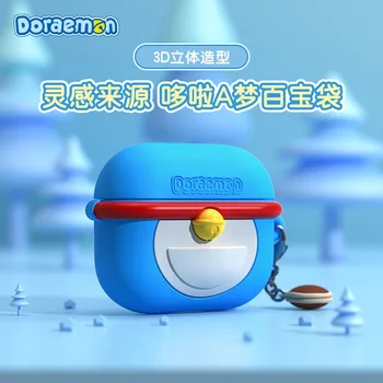 3D Stereoskooppisen Doraemon Tapauksessa Apple AirPods 3 Pro Tapauksissa Kattaa IPhone Bluetooth Nappikuulokkeet Kuuloke Tapauksessa