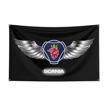 3x5Ft Scanias Lippu Polyesteri Painettu Kilpa-Auto Banneri Sisustus