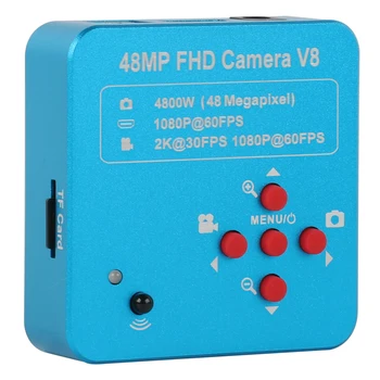 48MP 2K HDMI USB-Teollisuuden Mikroskoopin Kamera 1080P C Mount Digitaalinen Kamera Video Microscopio Recorder Puhelin CPU PCB Korjaus