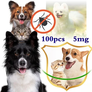5mg Pet Hyönteisten Hylkivä 100 Tablettia/pullo Eteerinen Lemmikit