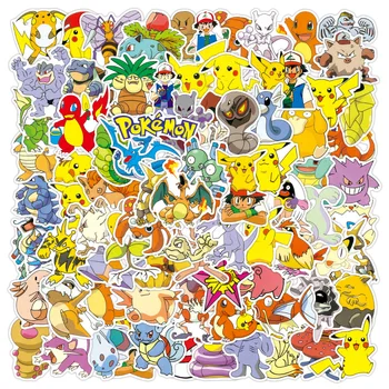 80pcs Anime Pokemon Tatuointi Tarroja Vedenpitävä Sarjakuva TAKARA TOMY Söpö Pikachu Tarra Lapset Tyttö, Lapset, Poika, Syntymäpäivä Lahja