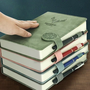 A5 Lehti Notebook 200 Sivua Retro Suunnittelija Toimistotyötä Liiketoiminnan Notepad Pehmeä Nahka Päiväkirja Muistio Koulutarvikkeet Paperitavarat
