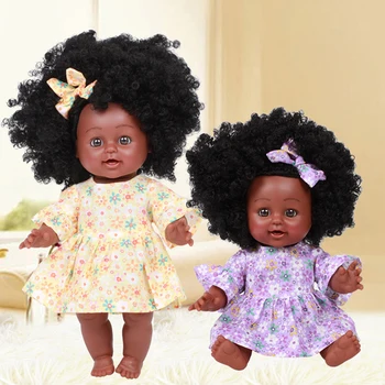 Afrikkalainen Amerikkalainen Reborn Nukke Simulointi Musta Koko Emali Vauva Tyttö Nukke Leluja Elävä Pelata Nukkeja Hauskaa Lapset Lelu Lapsille Lahjoja