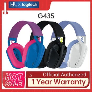 Alkuperäinen Logitech G435 LIGHTSPEED Wireless Gaming Headset Gamer Bluetooth-Kuulokkeet Yhteensopiva G435SE G304SE ComboFor PC-Kannettava tietokone