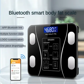 Bluetooth Rasvaa Mittakaavassa BMI Asteikot Smart Langaton Digitaalinen Kylpyhuone Paino Mittakaavassa Kehon Koostumuksen Analysaattori Punnituksen Mittakaavassa
