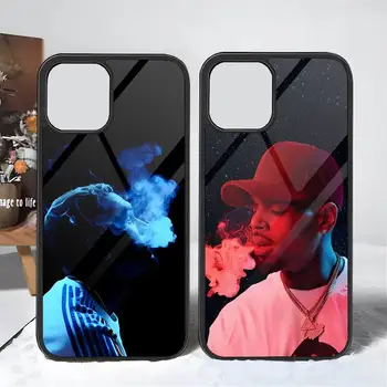 Chris Brown Rap-Puhelimen Tapauksessa PC+TPU-Apple-Iphone-14 Pro 13 11 12 Mini 6 8 7 Plus X Xs XR Max Ylellisyyttä Suunnittelu takakansi