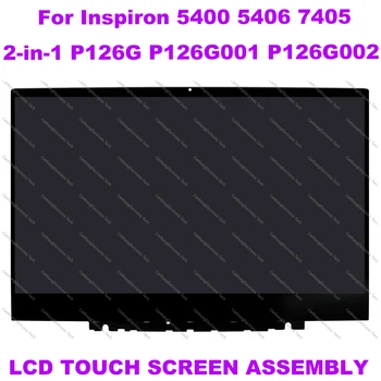 Dell Inspiron 5400 5406 7405 2-1 P126G P126G001 P126G002 LCD-Kosketusnäyttö Näytön Vaihto Kokoonpano Kannettavan Näytön ZBK623