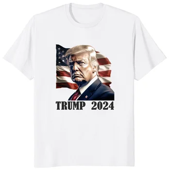 Donald Trump 2024 Vaatteet Presid T-Paita Hauska Trump Paita Huumoria, Miesten Lyhythihainen Mies Painettu Kesä T-Paita