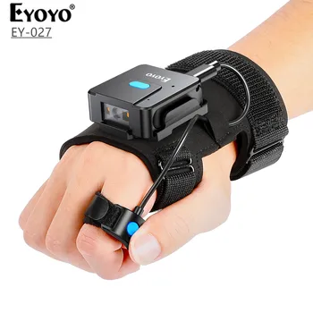 Eyoyo 2D-Bluetooth-viivakoodinlukija Puettavat Käsine Scanner vasen ja Oikea Käsi Wearable1D QR Patable Sormi Langaton viivakoodin Lukija