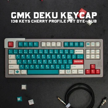 GMK Deku Suuri Joukko Kirsikka Profiili PBT Keycap VÄRIAINE-SUB Japanilainen Custom Persoonallisuus Paikoiltaan Mekaaninen Näppäimistö 61/64/68/84/98