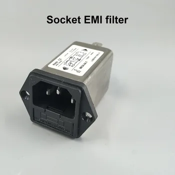 IEC tulo-moduuli AC pistorasia sulake EMI suodatin 6A 115V/250V 50HZ/60HZ