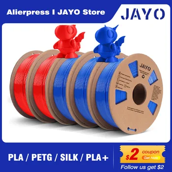 JAYO PLA/PETG/SILKKI/PLA+/Puu/ Rainbow/ABS/TPU-3D-Tulostin Hehkulanka 1.75 mm 5Roll 3D-Tulostus Materiaalit, 3D-Tulostin ja 3D-Kynä
