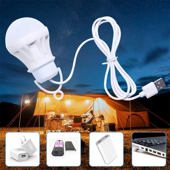 Kannettava LED-Lamppu 3W/5W/7W Ulkouima-Camping Lampun Korkea Kirkas Yövalo Hätä Valaistus USB LED Käsittelyssä Varaa Valot