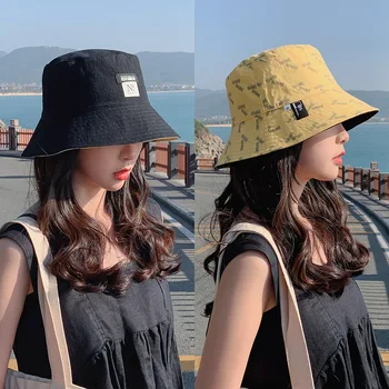 Kesä Korean Versio Trendikäs Kalastaja Hattu Naisten Aurinkovoidetta, UV-Suoja Aurinko Hattu Japanilainen All-Ottelu Kaksipuolinen Hattu