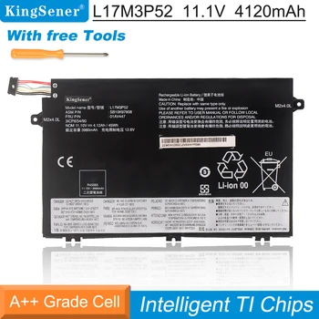 KingSener L17M3P52 Kannettavan Akku Lenovo ThinkPad E480 E485 E490 E580 E585 E590 R480 R580 L17C3P51 L17M3P51 01AV445