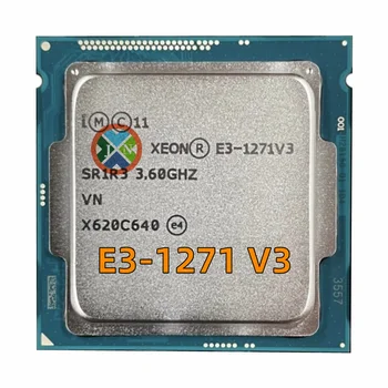 Käytetään Xeon E3 1271 V3 E3-1271V3 3.6 GHz Neliytiminen Kahdeksan Kierre CPU Prosessori L2=1M L3=8M 80W LGA 1150