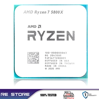 Käyttää AMD Ryzen 7 R7 5800X 3.8 GHz Kahdeksan-Core 16-Thread Prosessori 7NM L3=32M Socket LGA AM4 B550M B550 Emolevy