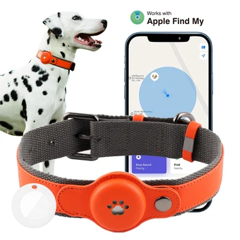 Lemmikkieläimet Tracker Koira-Paikannin Mitag Vedenpitävä Fiksu Kaulus Paikannus Toimii Applen Find My(Vain iOS) iPhone iPad