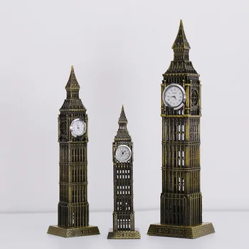 Lontoon Big Ben-Tornin Malli Patsas Käsitöitä Euroopan Retro Koriste Kotiin Taulukko Sisustus Tarvikkeet Matkailu Matkamuistoja Lahja