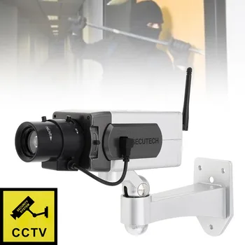 Malli Simulointi Turvallisuus Kamera liikkeentunnistus Automaattinen Kierto Vedenpitävä Fake Monitor Kamera, jossa on Vilkkuva Vilkkuva Punainen Valo