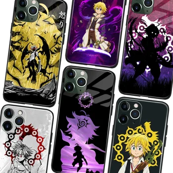 Meliodas Seitsemän Kuolemansyntiä Anime Pehmeä TPU-Lasi Puhelin Tapauksessa IPhone SE 6s 7 8 14 Plus X Xr Xs 11 12 13 Mini 14 Pro Max Samsung