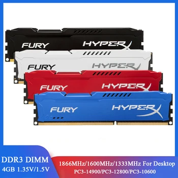 Memoria RAM DDR3 4GB 1333MHz 1600MHz 1 866 mhz: n Työpöydän Muisti PC3/PC3L-14900 12800 10600 DIMM 240Pin 1.5 V / 1.35 V DDR3 RAM-Muistia