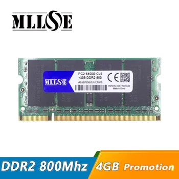MLLSE muisti ram DDR2 4gb 8gb 800 Mhz PC2-6400 sodimm laptop notebook , memoria ram 4gb ddr2 800Mhz pc2-6400, ddr-2 4gb ram