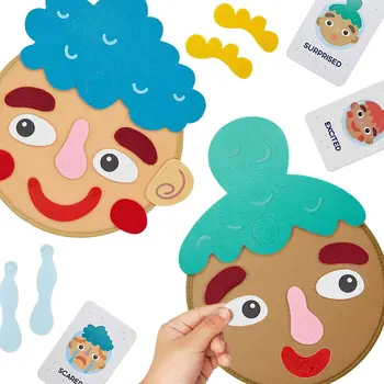 Montessori Kuvata Tunteita Esikoulu opetustoimintaa Lelu Ilmaista Tunteita Sosiaalinen Emotionaalinen Peli 9 Tunteet Flash-Kortteja