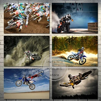 Motocross Lika Polkupyörää Hypätä/KTM 1290 Super Duke Art Julisteita, Canvas Maalaus Seinään Tulostaa Kuvia Olohuone, Moderni Sisustus
