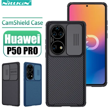 Nillkin Huawei P50 Pro Tapauksessa, CamShield Pro Tapauksessa liu ' uta Kamera Kansi Protector Kova PC+TPU-Kansi