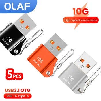 Olaf OTG usb3.1 tyyppi-c sovitin ipad PC Android Macbook Xiaomi Samsung 10A USB Uros USB-C-Naaras-OTG-sovittimen Liitin