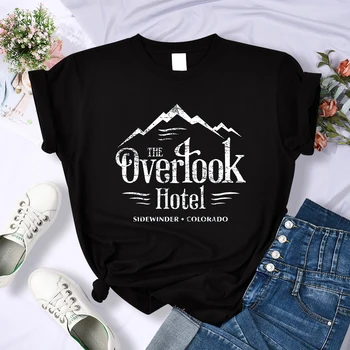 Overlook Hotel - Loistava Y2K-Naisten T-Paita Cool Muoti Crop Top Hengittävä Rento Vaatteita Kesän Urheilu Naisten T-Paita