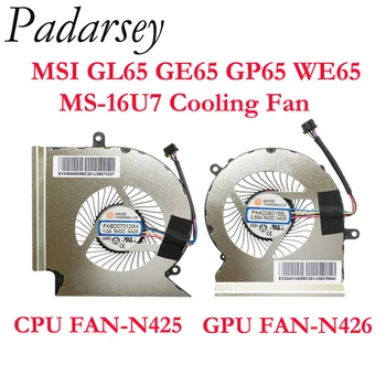 Pardarsey Laptop CPU GPU Tuuletin MSI GL65 GE65 GP65 WE65 Raider PABD07012SH 1.0 A 5VDC N425 PAAD06015SL 0.55 A 5VDC N426