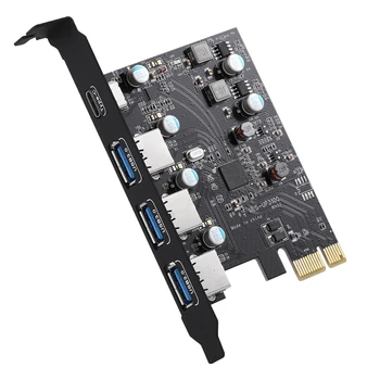 PCI-E USB 3.0 Kortti, Tyyppi K(1) USB-A(3 ) Ilman Ylimääräisiä virtalähde PCI Express-laajennuskortti For Windows Mac Pro