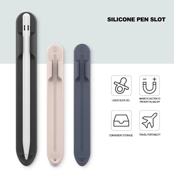 Pehmeä Haltija Kondensaattori Pen Magneettinen Tapauksessa Silikoni Yhteensopiva Touch Pen Stylus Suojaava Hiha iPad 10 Apple Lyijykynä 1 2