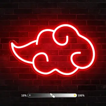Pilvi LED-valomainos Himmennettävä Punainen Pelaamista Neon Valo Merkkejä Teini Makuuhuone Peli Huone Wall Decor USB Powered LED Custom Neon Valo