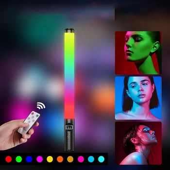 RGB-Valo Taikasauva Stick-Jalustan Lamppu Osapuolen Värikäs LED täytevalo Kannettaviin Flash-Salamalaitteen Valokuvaus Valaistus Video