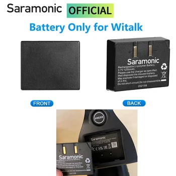 Saramonic WiTalk BP Ladattava Akku WiTalk 1,9 GHz Lauhdutin Full-Duplex-Langaton Intercom Hf-Mikrofoni Järjestelmä