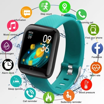 Smart Watch apple Android Miehet Naiset Bluetooth-Fitness Tracker Sport rannekello Syke verenpaine Lapset Smartwatch