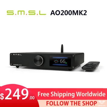 SMSL AO200 MKII HIFI Digitaalinen AMP MA5332 Siru High Power-Stereo-Vahvistin XLR/RCA/USB/Bluetooth-5.0 Tasapainoinen Syöttää SDB Ääni