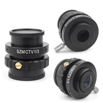 SZM CTV 1/2 1/3 1 X HDMI-Sovitin Kamera Lnterface varten Simul Polttoväli Trinocular Stereo Mikroskooppi HDMI-VGA-Video-Kamera-Adapteri Objektiivi